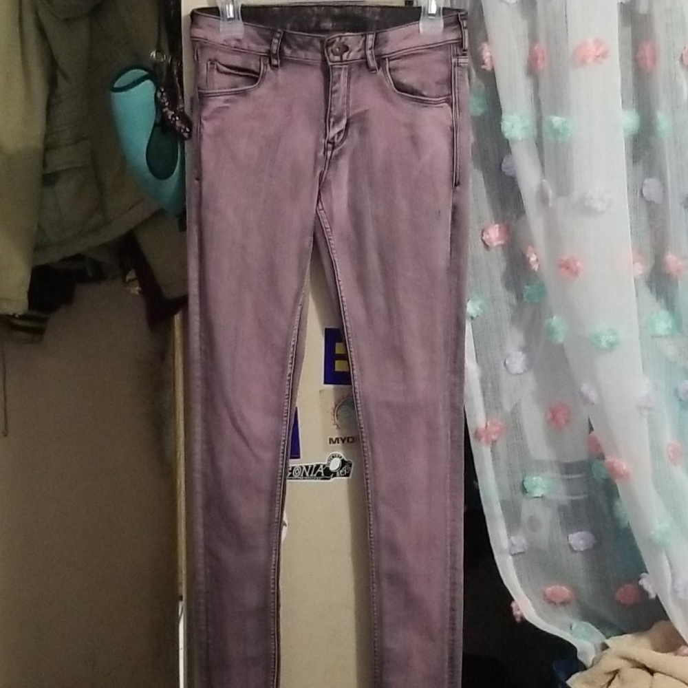 Divided by H&M purple acid washed jeans size 8